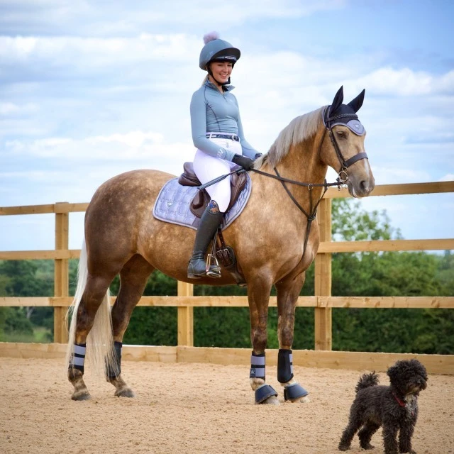 Woof Wear Vision Close Contact Saddle Cloth (Brushed Steel) - Image 2