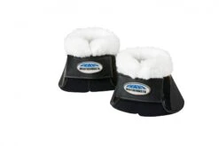 Weatherbeeta Fleece Trim Impact Bell Boots (Black)