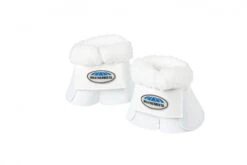 Weatherbeeta Fleece Trim Impact Bell Boots (White)