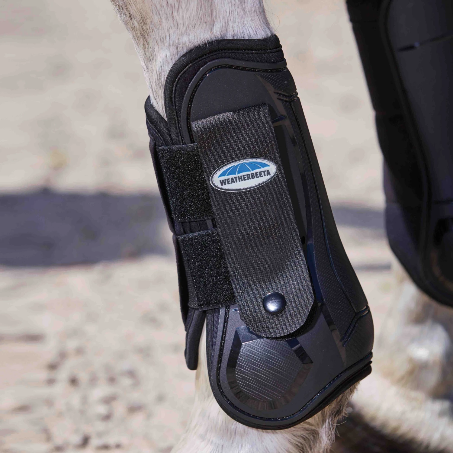 Weatherbeeta Flexi Shell Front Cross Country Boots (Black) - Image 3