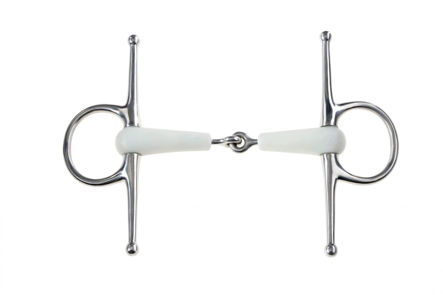 Korsteel Flexi Jointed Full Cheek Snaffle Bit (Ivory)
