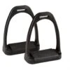 Korsteel Polymer Stirrup Irons With Coloured Treads (Black)