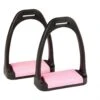 Korsteel Polymer Stirrup Irons With Coloured Treads (Pink)