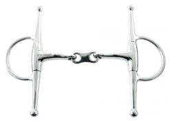 Korsteel Stainless Steel French Link Full Cheek Snaffle Bit