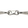 Korsteel Stainless Steel Thin Mouth French Link Loose Ring Snaffle Bit