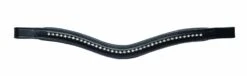 Kincade Curved Diamante Browband (Black)