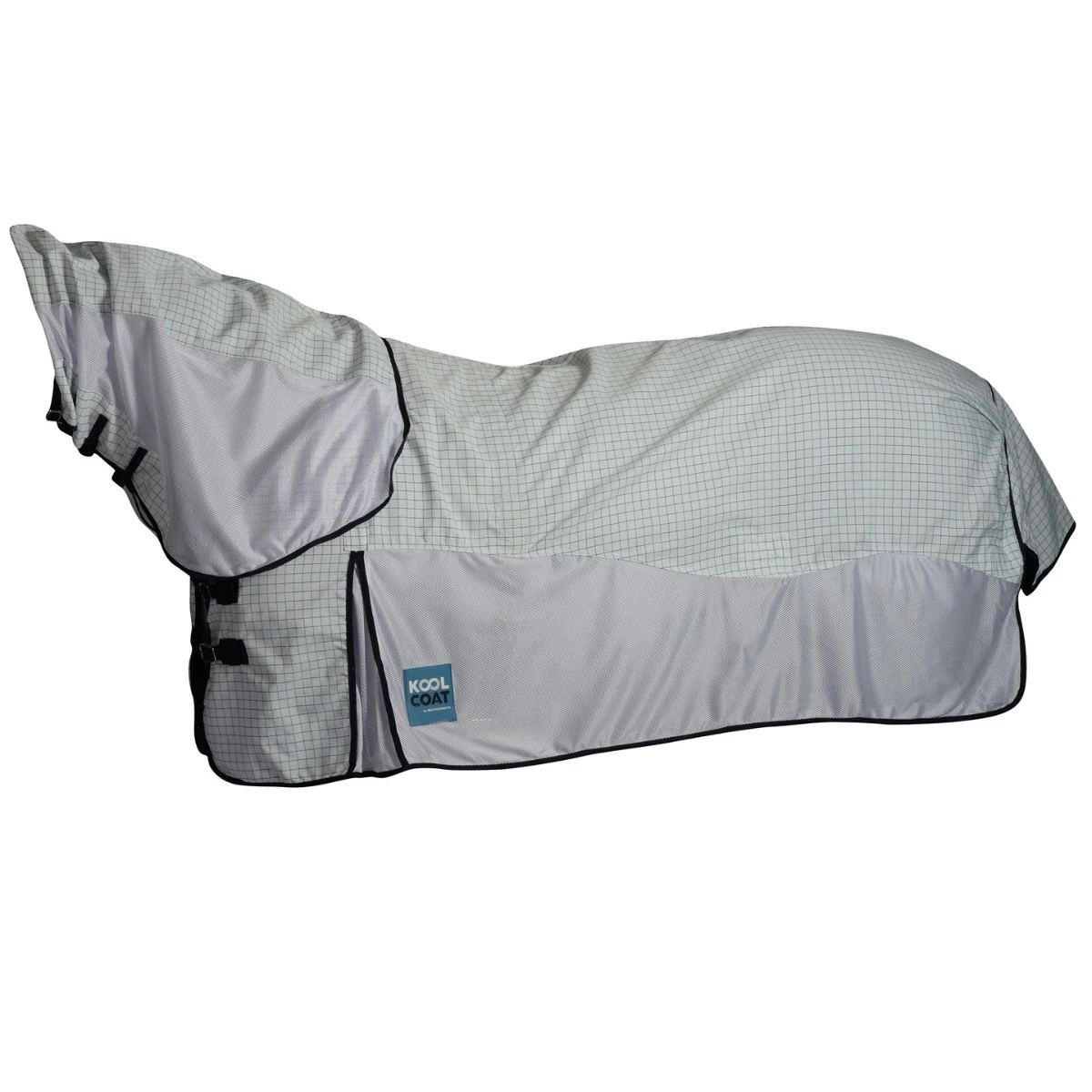 Weatherbeeta Kool Coat Airstream With Hidden Surcingle III Combo (White/Navy) - Image 3