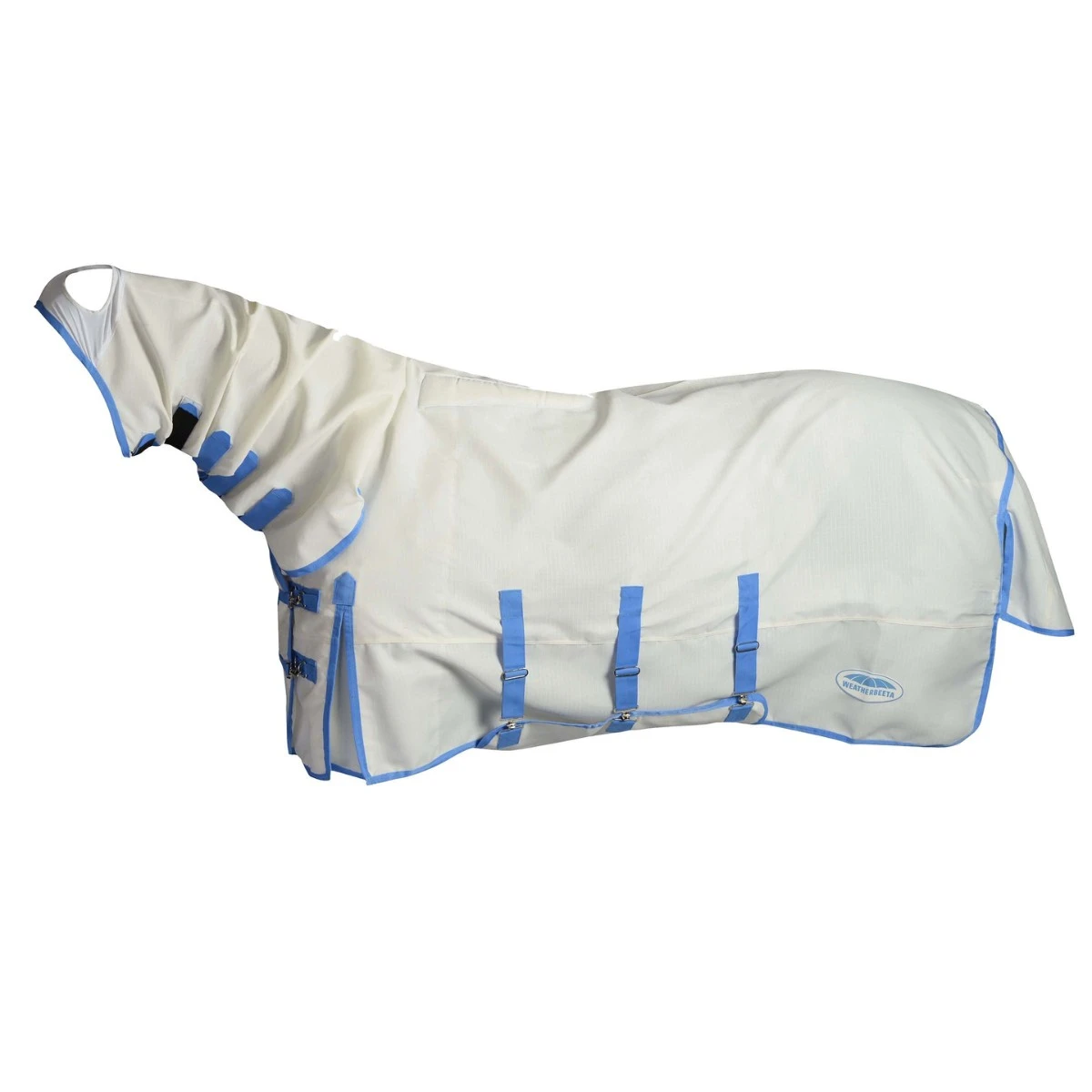Weatherbeeta Sweet Itch Shield Combo Neck (White/Blue) - Image 10