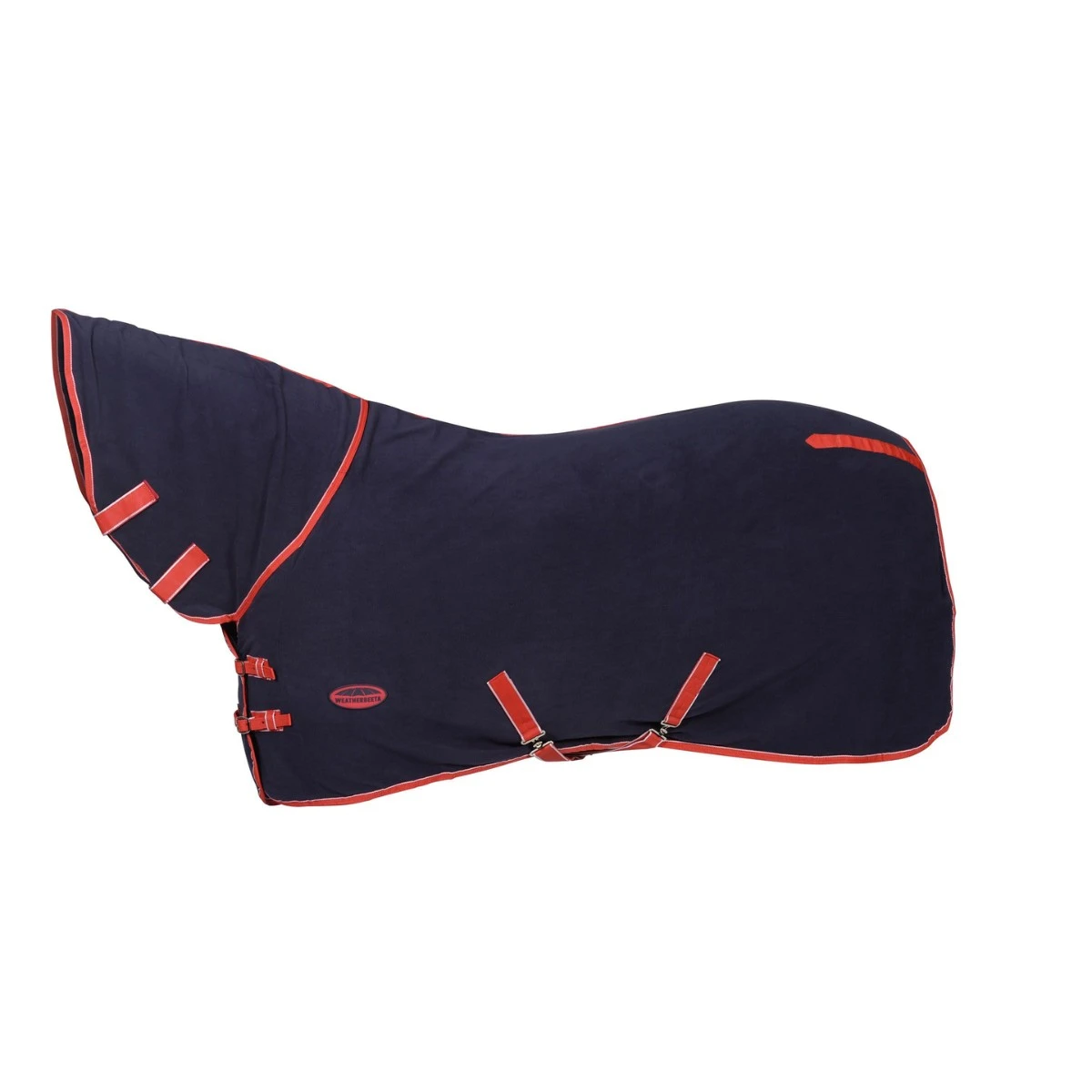 Weatherbeeta Fleece Cooler Combo Neck (Navy/Red/White) - Image 2