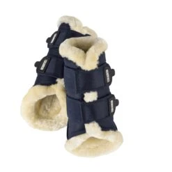 Eskadron Classic Faux Fur Brushing Boots (Navy)