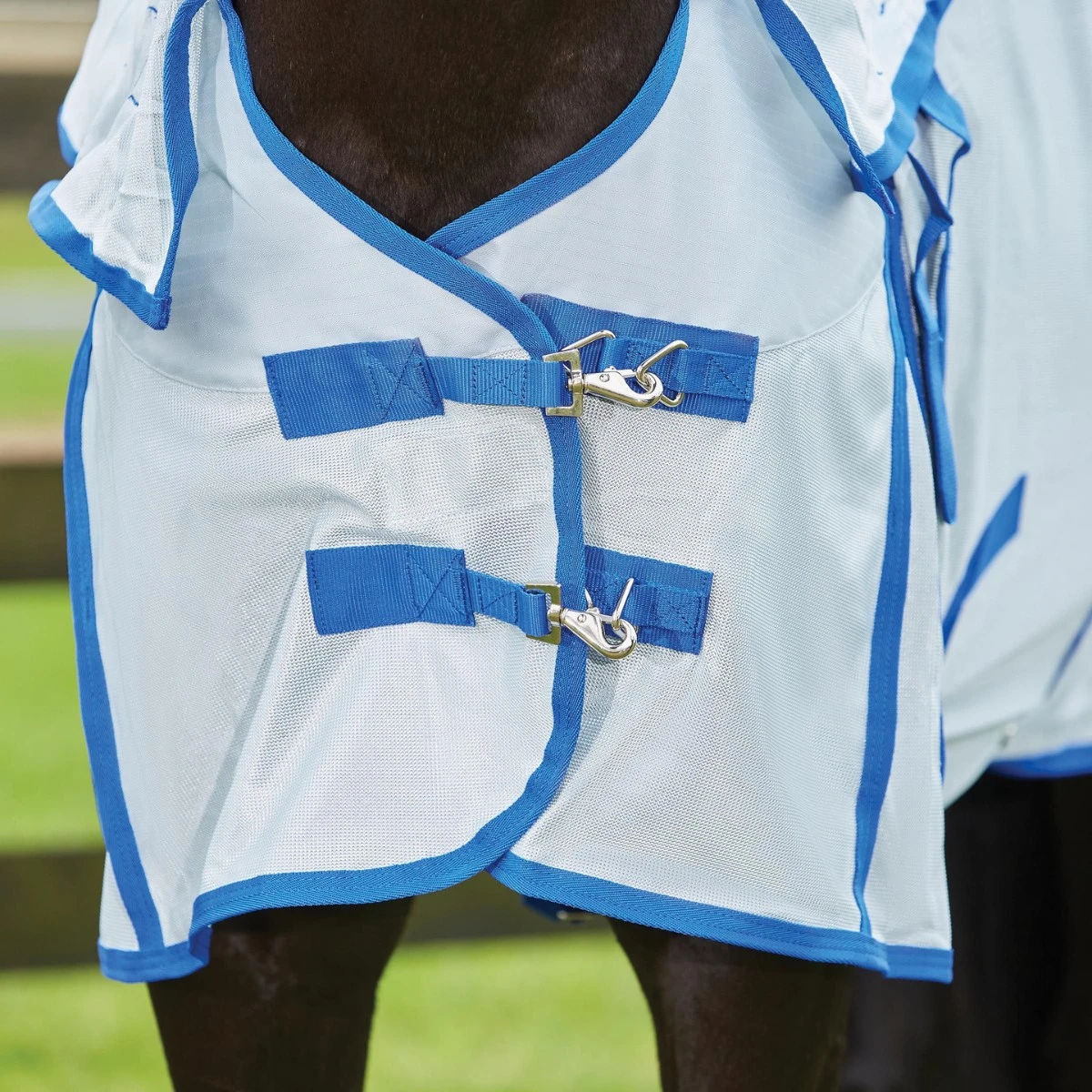 Weatherbeeta Comfitec 600D/Mesh II Combo Neck (Silver/Silver) - Image 3