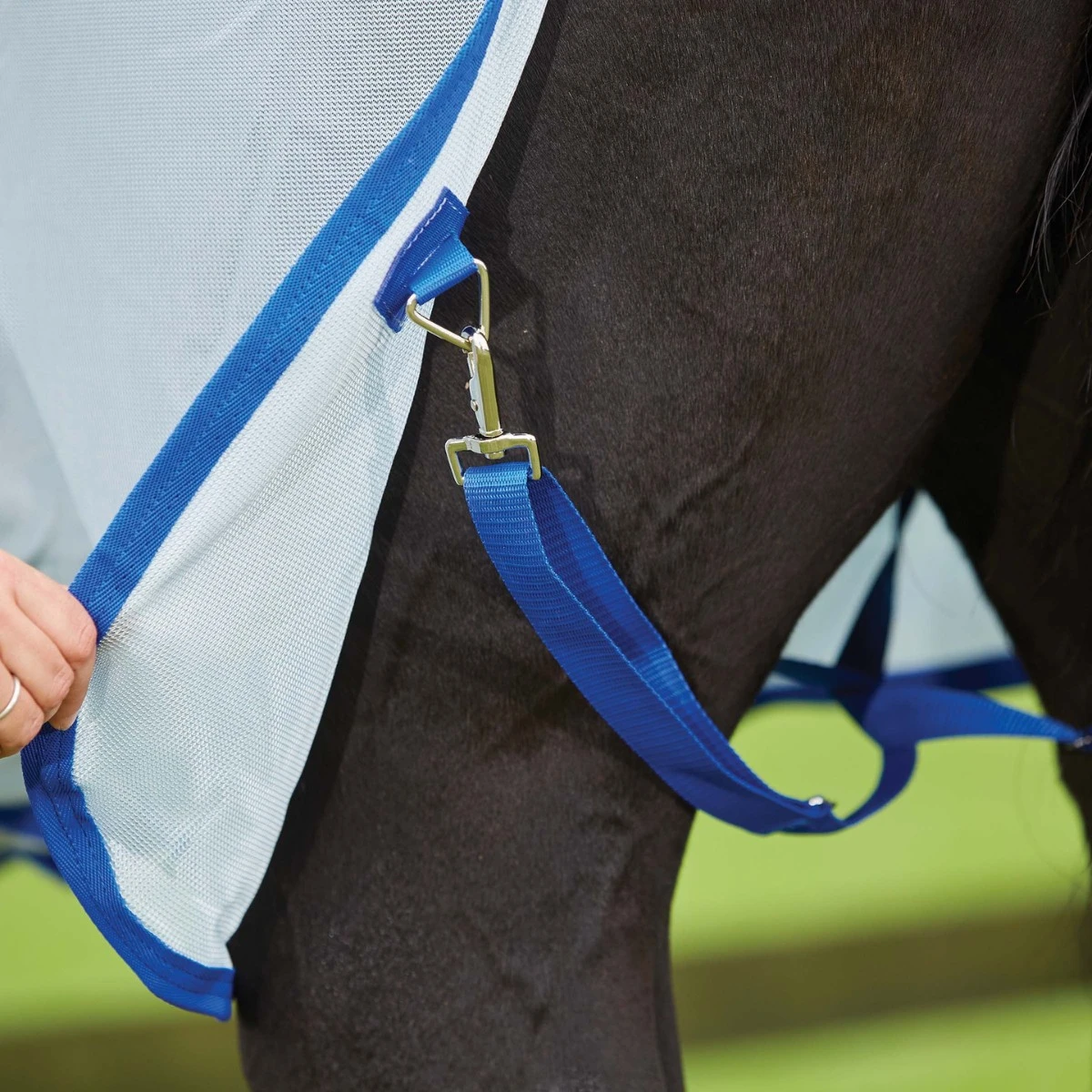 Weatherbeeta Comfitec 600D/Mesh II Combo Neck (Silver/Silver) - Image 4