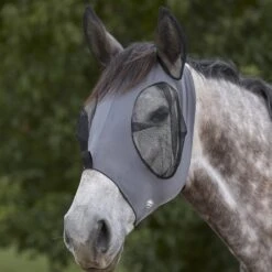 Weatherbeeta Deluxe Stretch Bug Eye Saver With Ears (Grey/Black)